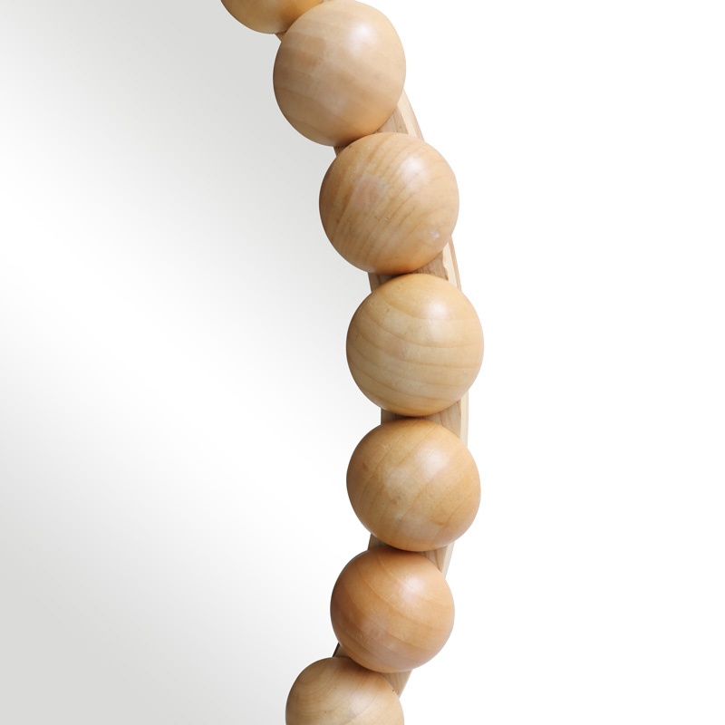 Oglinda Specio, Pako World, Lemn, Natural, 60x60x4.5 cm