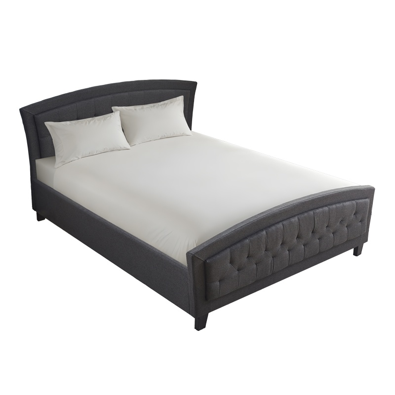 Pat dublu Camaro, Pako World, Textil, Antracit, 160x200 cm