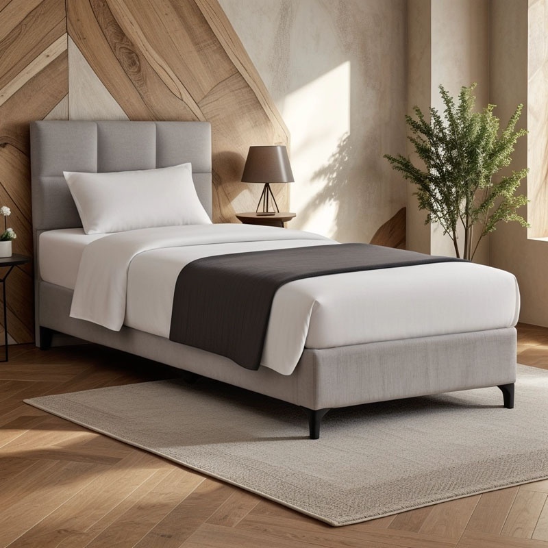 Pat textil Melei, Pako World, Gri, 90x200 cm - 1 | YEO