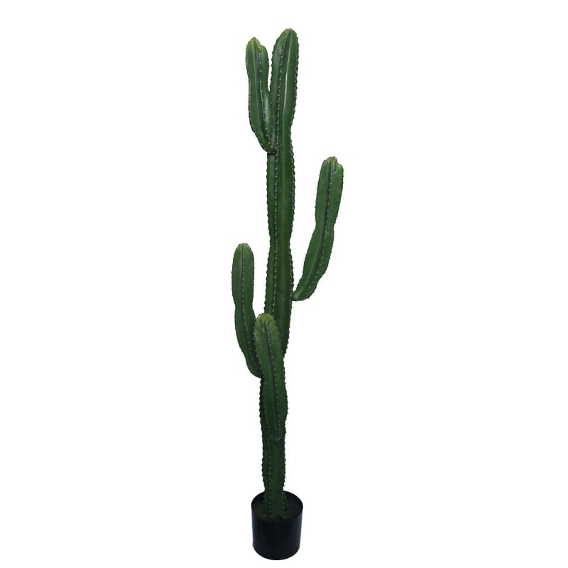 Planta decorativa Cactus I in ghiveci verde plastic PP H155 cm