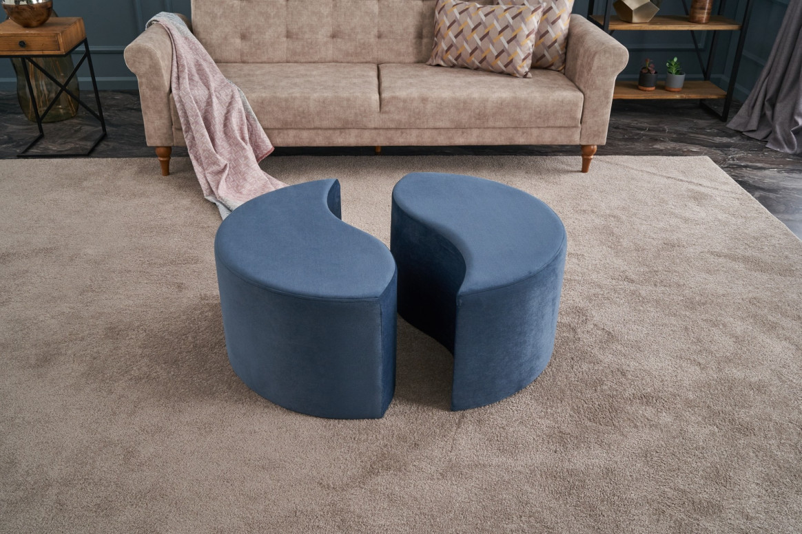 Pouf Alis, Albastru - 2 | YEO