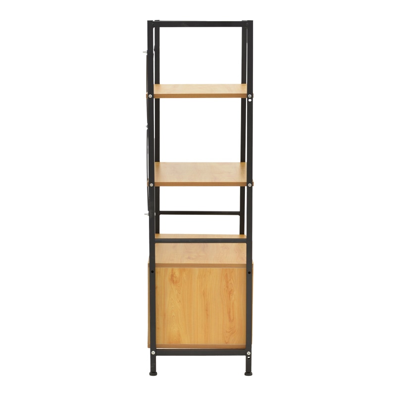 Raft de podea Kuili Pako World, MDF, Nuc, 60x36x121 cm - 2 | YEO