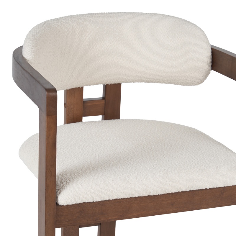 Scaun cu brate Winsor Nuc 58.5x51x76 cm - 4 | YEO