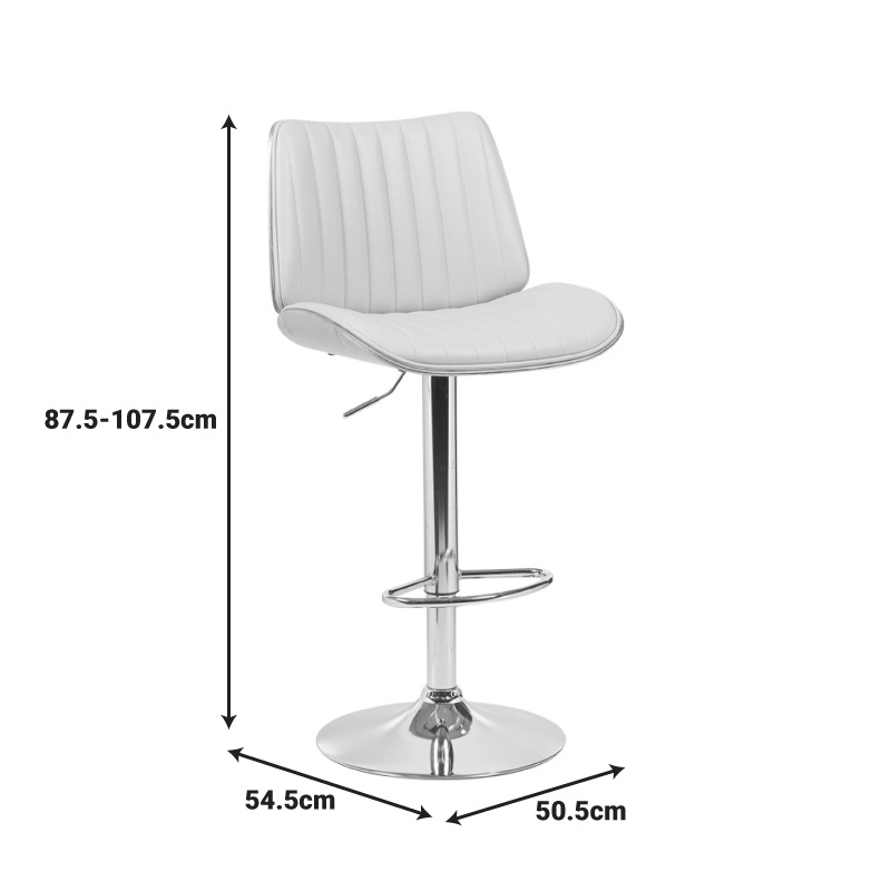 Scaun de bar Amani Bej 50.5x54x107.5 cm
