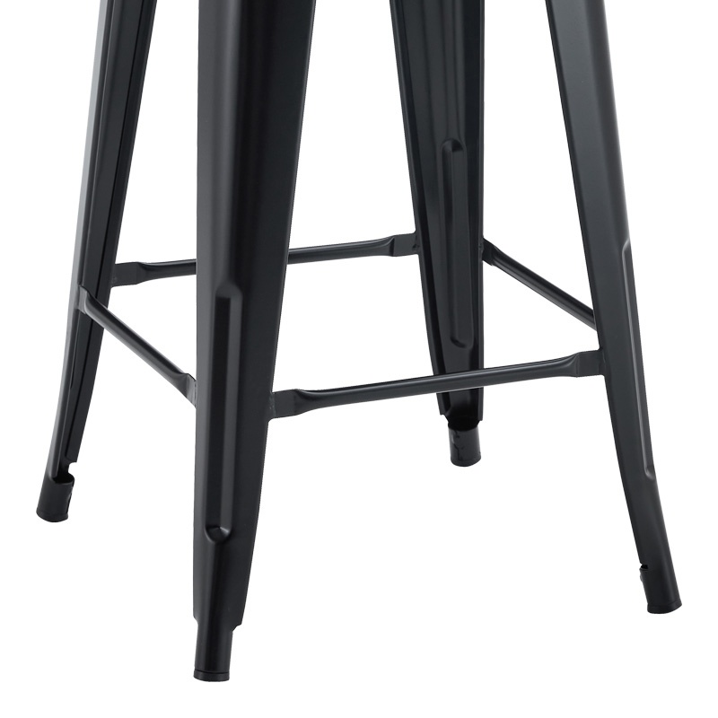 Scaun de bar Utopia, Pako World, Negru, 42x42x86 cm - 2 | YEO