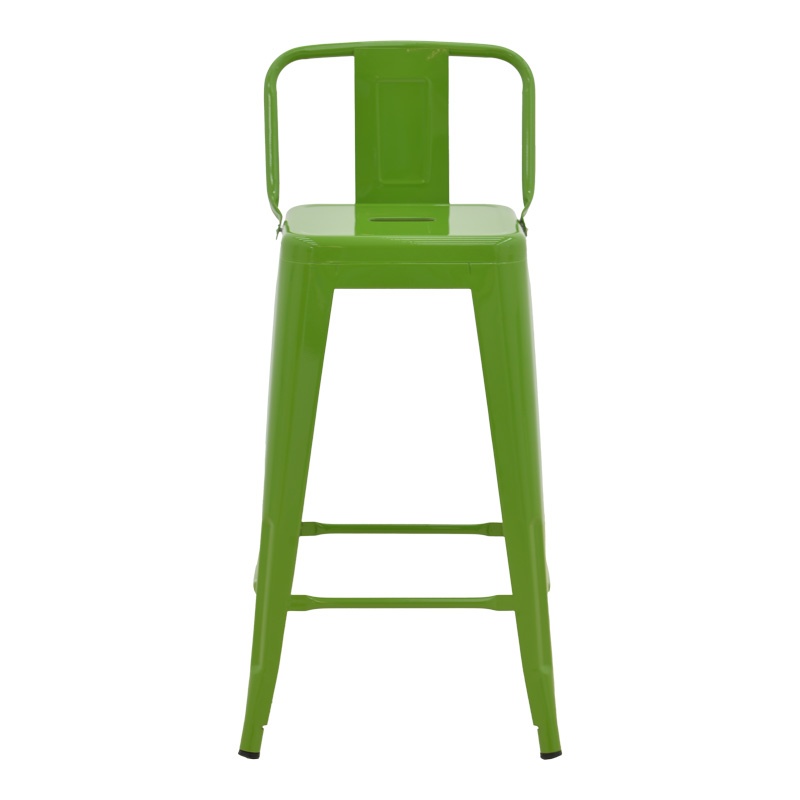 Scaun de bar Utopia Verde 42x42x86 cm - 4 | YEO
