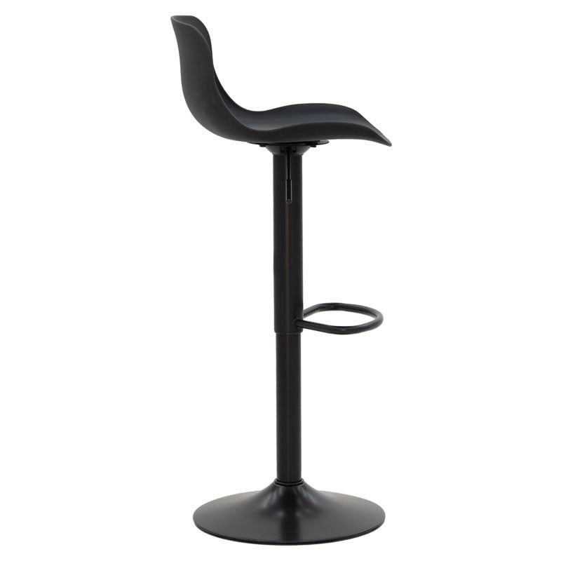 Scaun de bar Walden plastic negru - 3 | YEO