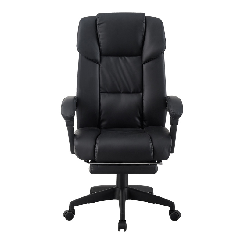 Scaun de birou cu suport picioare, Garnut, Pako, Negru 69x75x126 cm - 3