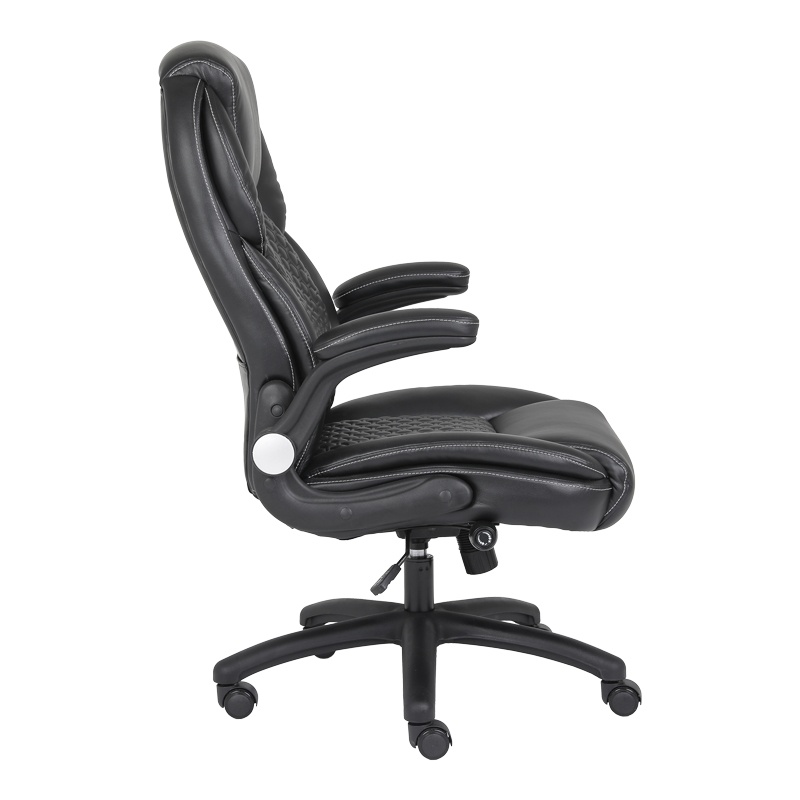Scaun de birou Desain,Pako World, PU, Negru, 74x73x108-116 cm - 3 | YEO