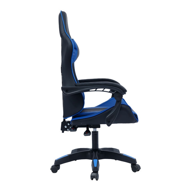 Scaun de gaming William piele ecologica negru - albastru - 2 | YEO