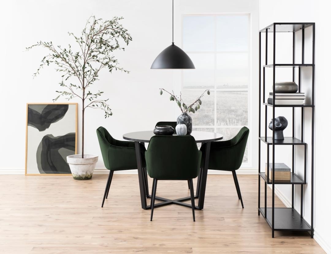 Scaun dining Brooke, Verde, 83x58x55 cm - Imagine 2