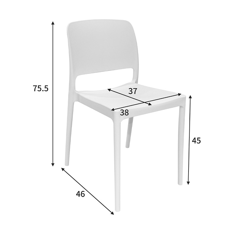 Scaun Fenxy Alb 38x42x79 cm