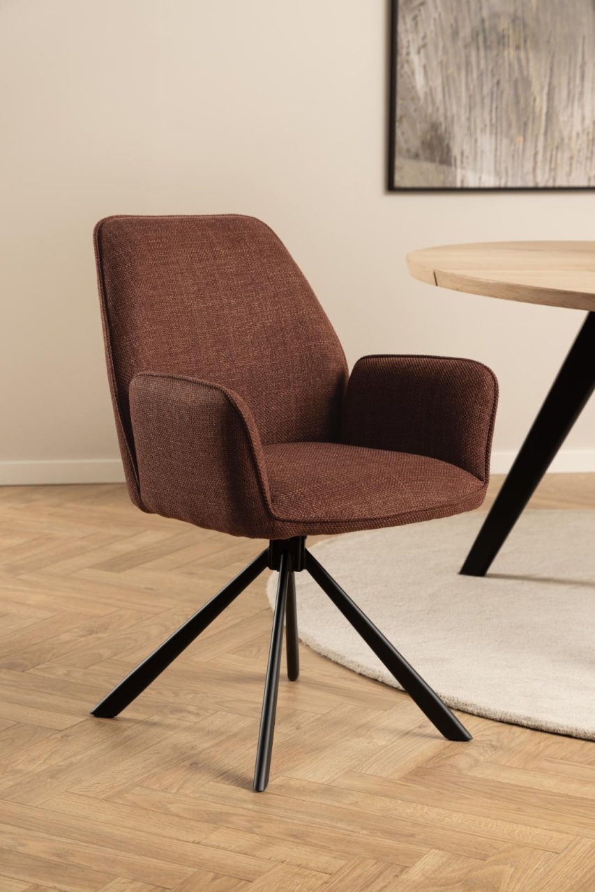 Set 2 piese Scaune dining Glenda, Portocaliu, 88.5x61x63 cm