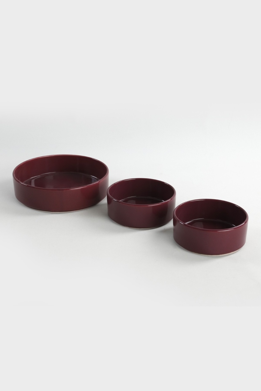 Set boluri ceramice (3 bucati) St038003F Violet 14x14x5.5 cm - 3 | YEO