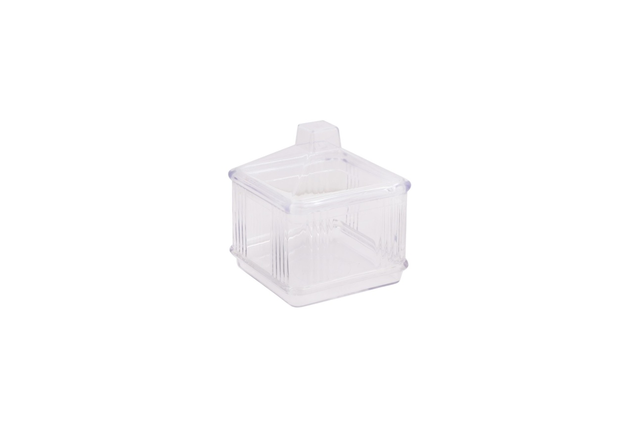 Set cutii de depozitare, 3 bucati Kareakrlk Transparent 10x10x28.5 cm