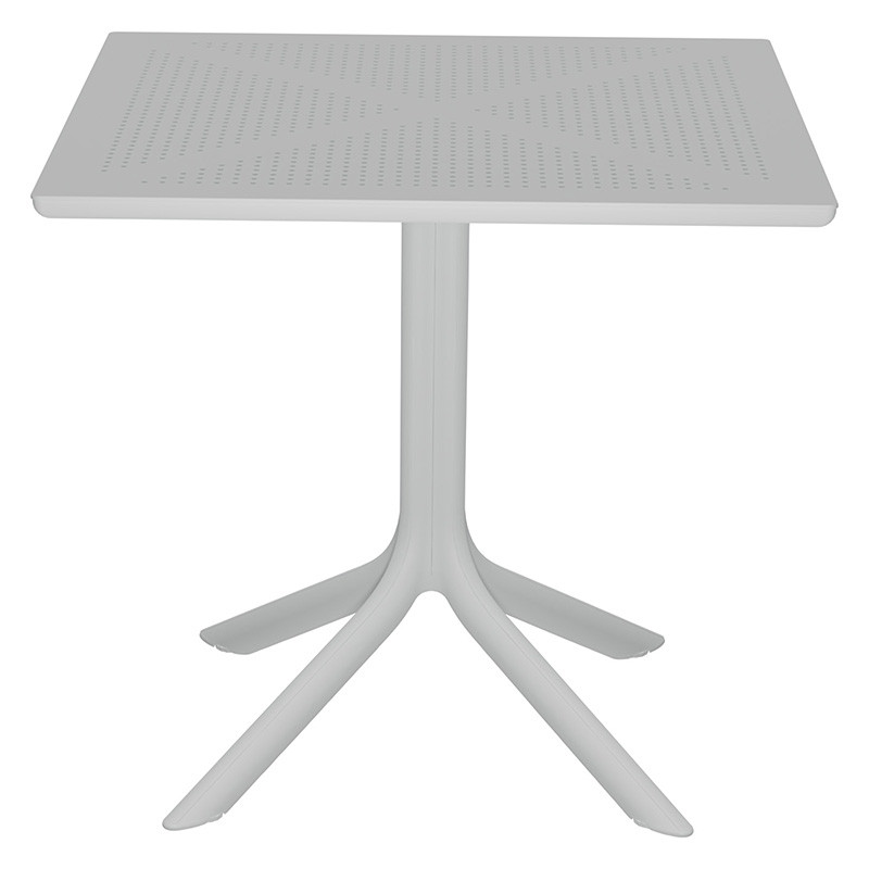 Set de gradina masa si scaune Groovy-Halcyon set 3 piese plastic alb 80x80x74.5cm - 1 | YEO