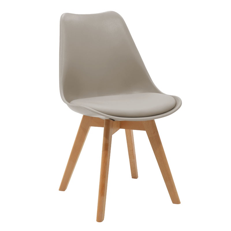Set dining Natali-Gaston, Pako World, MDF, 5 piese, Gri-Alb-Natural, 120x80x76 cm - 1 | YEO