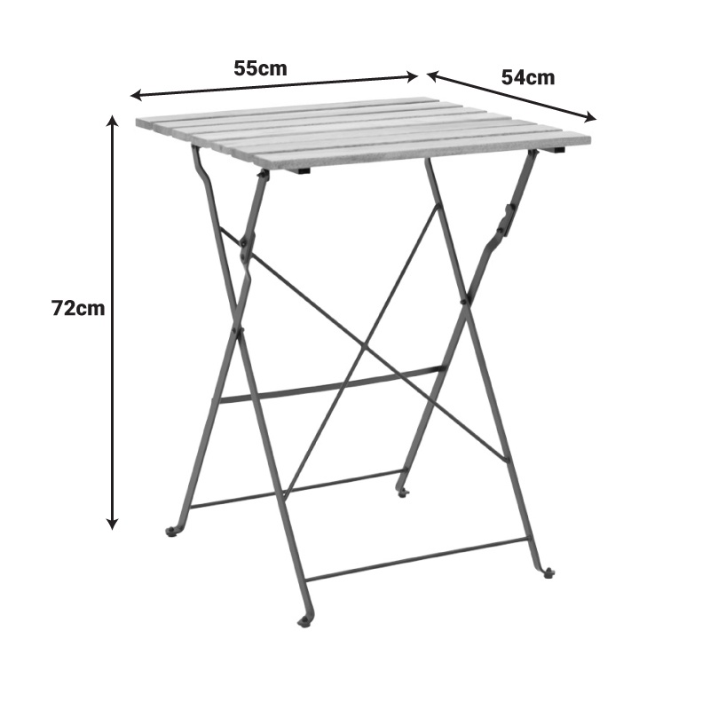 Set dining Pometia, Pako World, 3 piese, Lemn