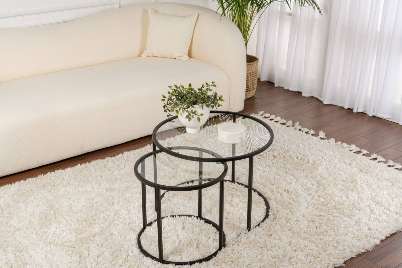 Set masute de cafea Aurum Negru