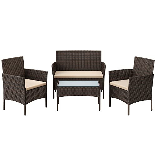 Set mobilier de gradina, Songmics, Maro, 58x49x85 cm - 1 | YEO