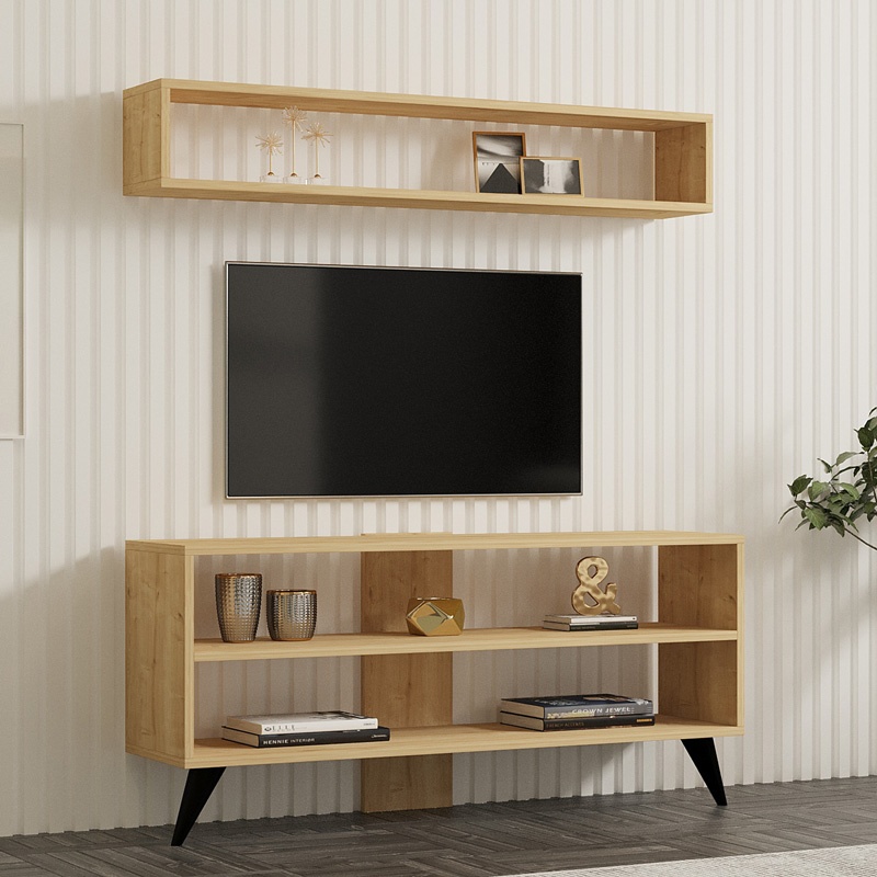Set mobilier pentru living Prestige, Pako World, Stejar, 120x29x50 cm - 1 | YEO