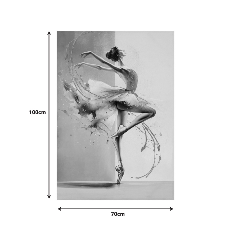 Tablou canvas Dancito Inart, Pako World, 70x2.5x100 cm