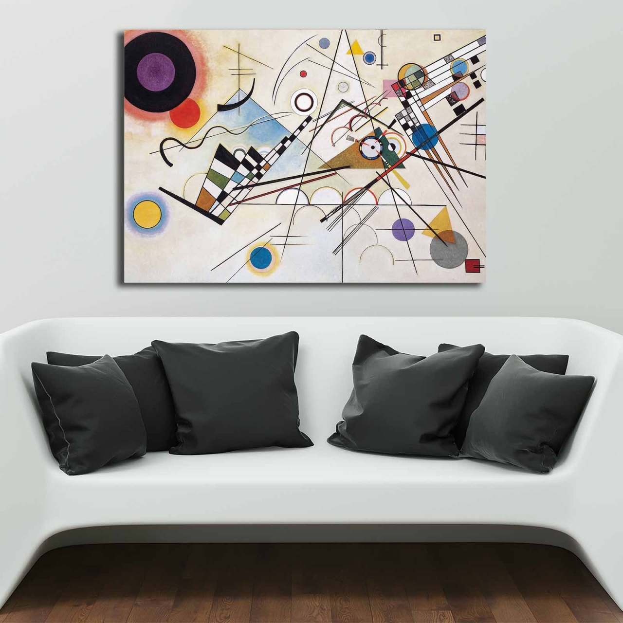 Tablou canvas KANDINSKY006 Multicolor 70x100 cm