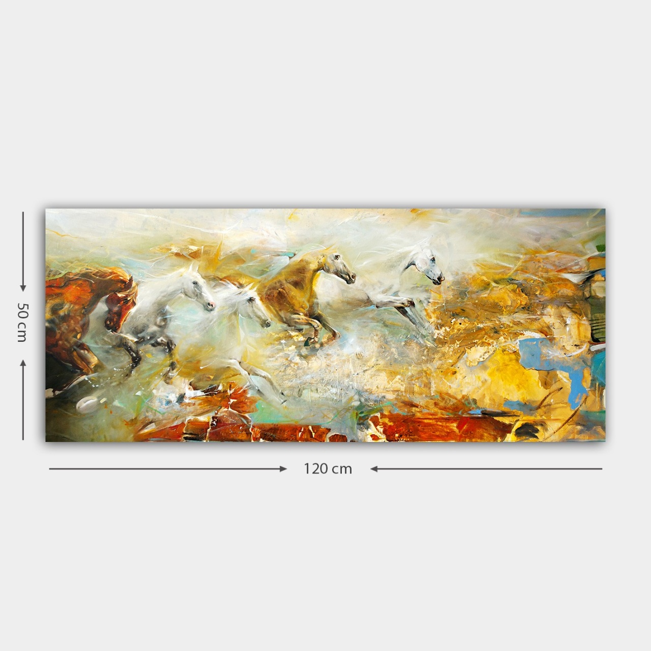 Tablou Cascade Sky Multicolor 50x120 cm