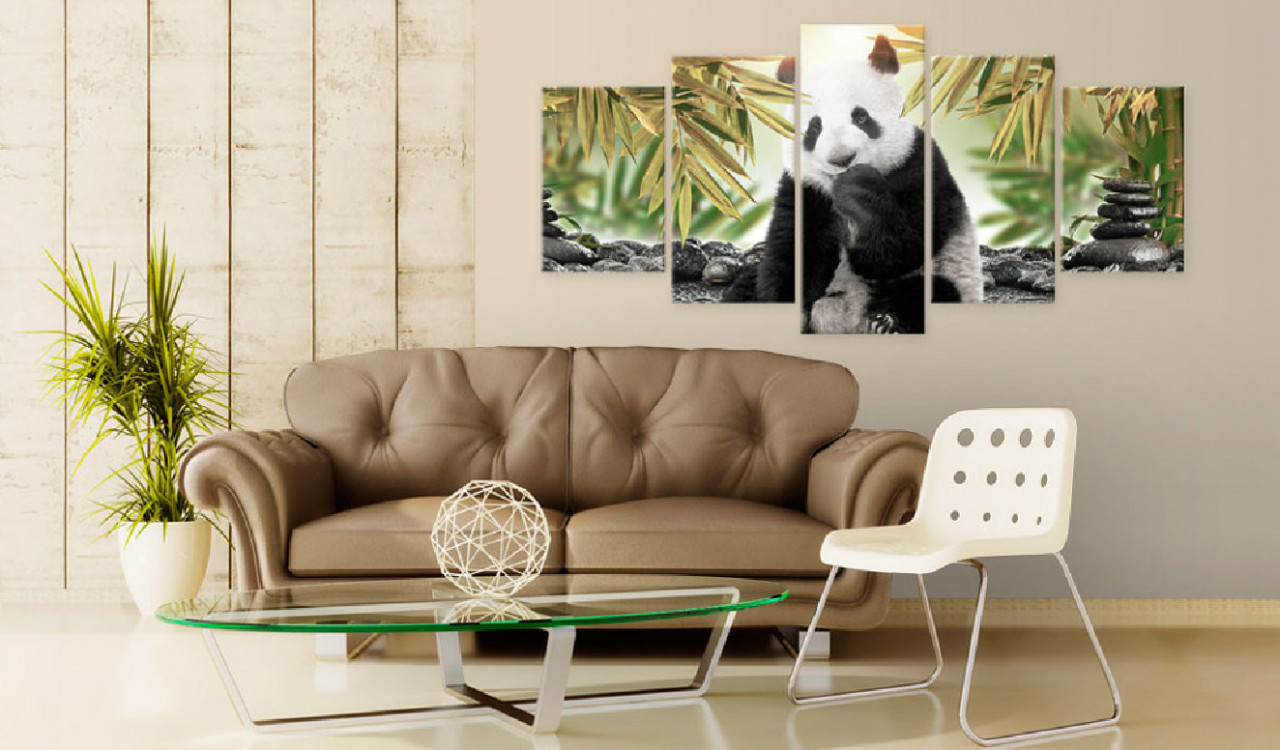 Tablou - Cute Panda Bear 200x100 cm - 1 | YEO