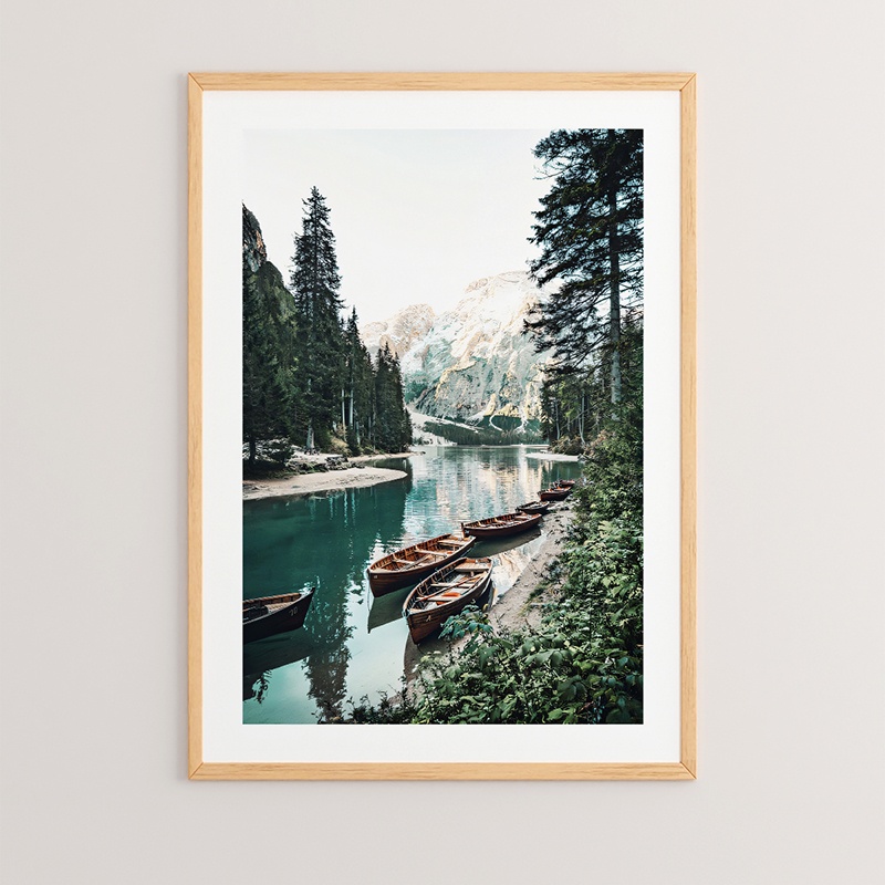 Tablou Lake Multicolor 33x1.5x48 cm