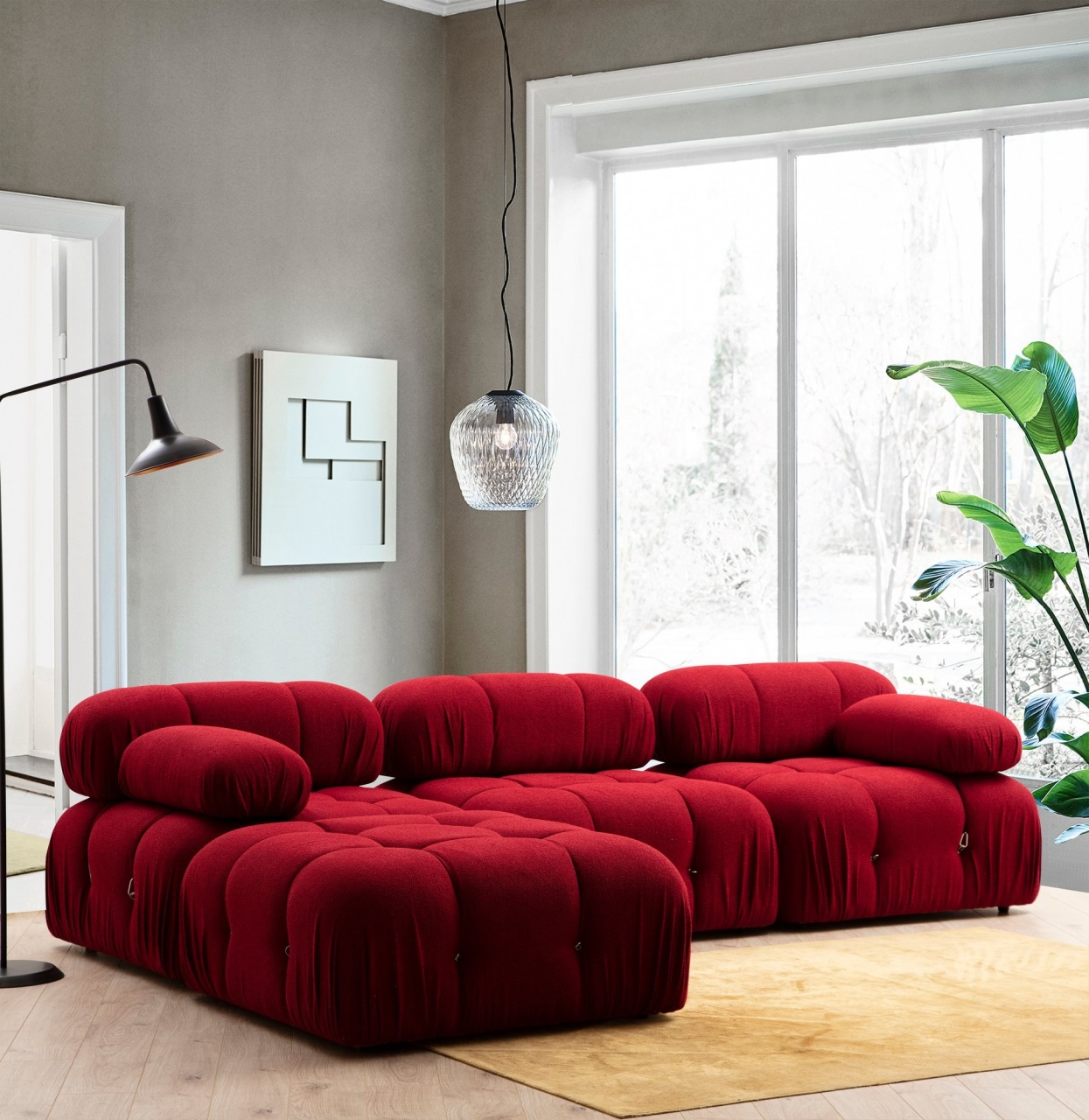 Taburet Bubble Rosu - 4 | YEO