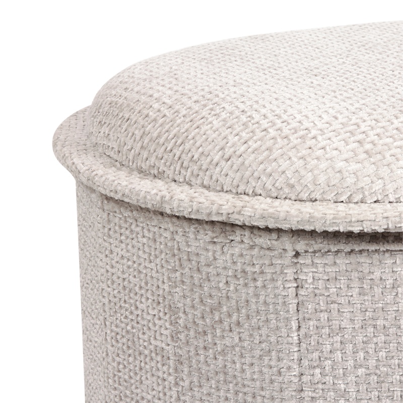 Taburet cu depozitare, Trebia, Pako, Crem 76x38x38 cm - 3
