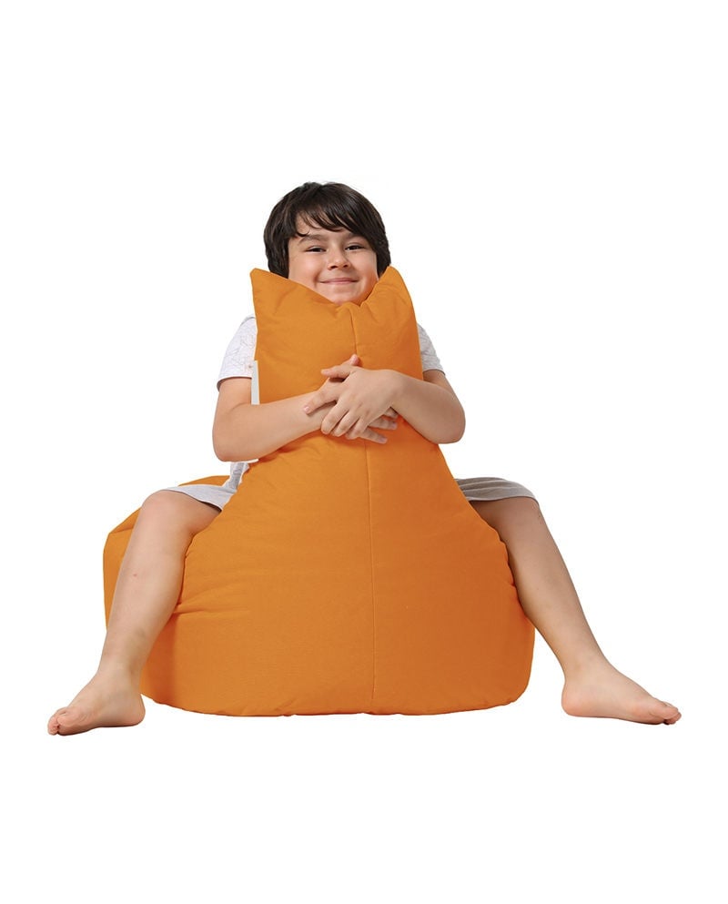 Taburet puf beanbag de gradina Baton Portocaliu - 2 | YEO