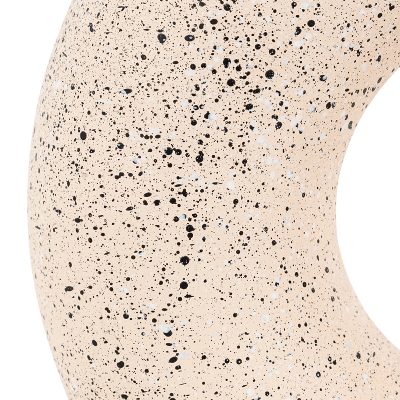 Vaza ceramica Circkly, Pako World, Alb-Negru, 27x9x30 cm