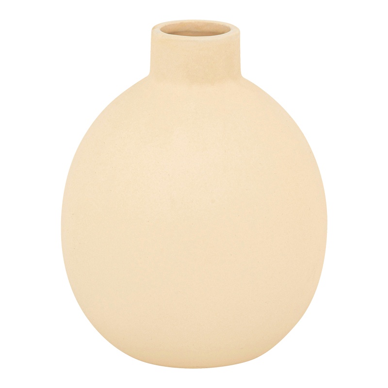 Vaza ceramica Rozerie, Pako World, Crem, 14x14x18 cm