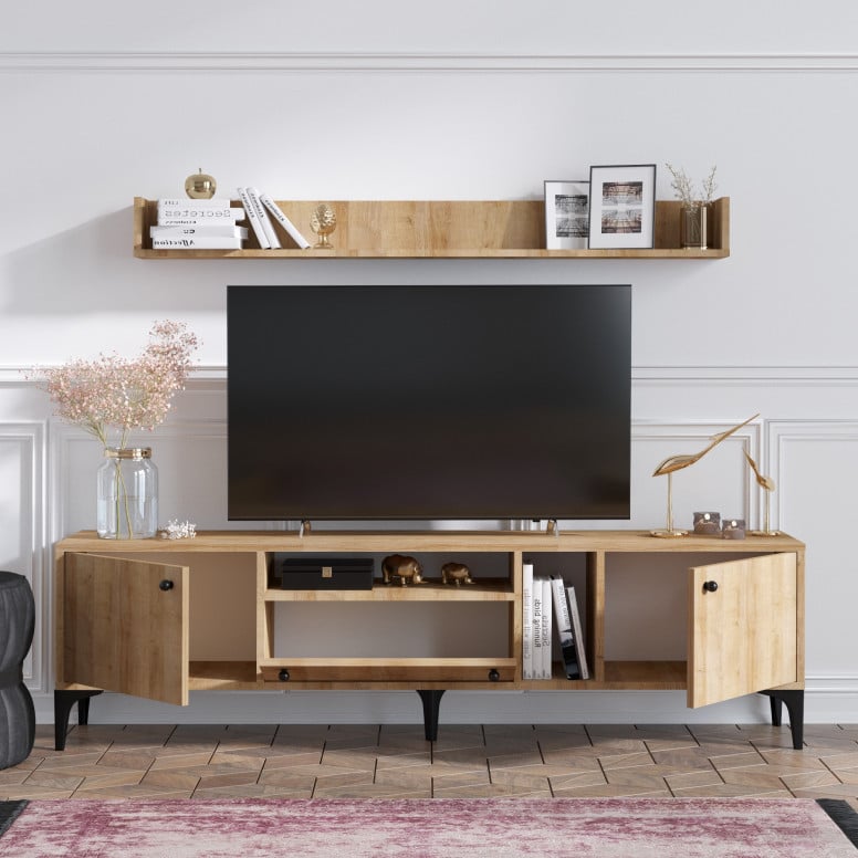 Ansamblu Comoda TV Grega Oak - 2 | YEO