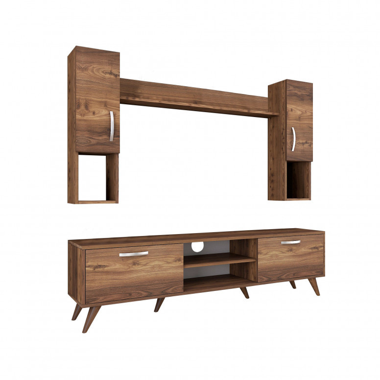 Ansamblu Comoda TV M27 Walnut
