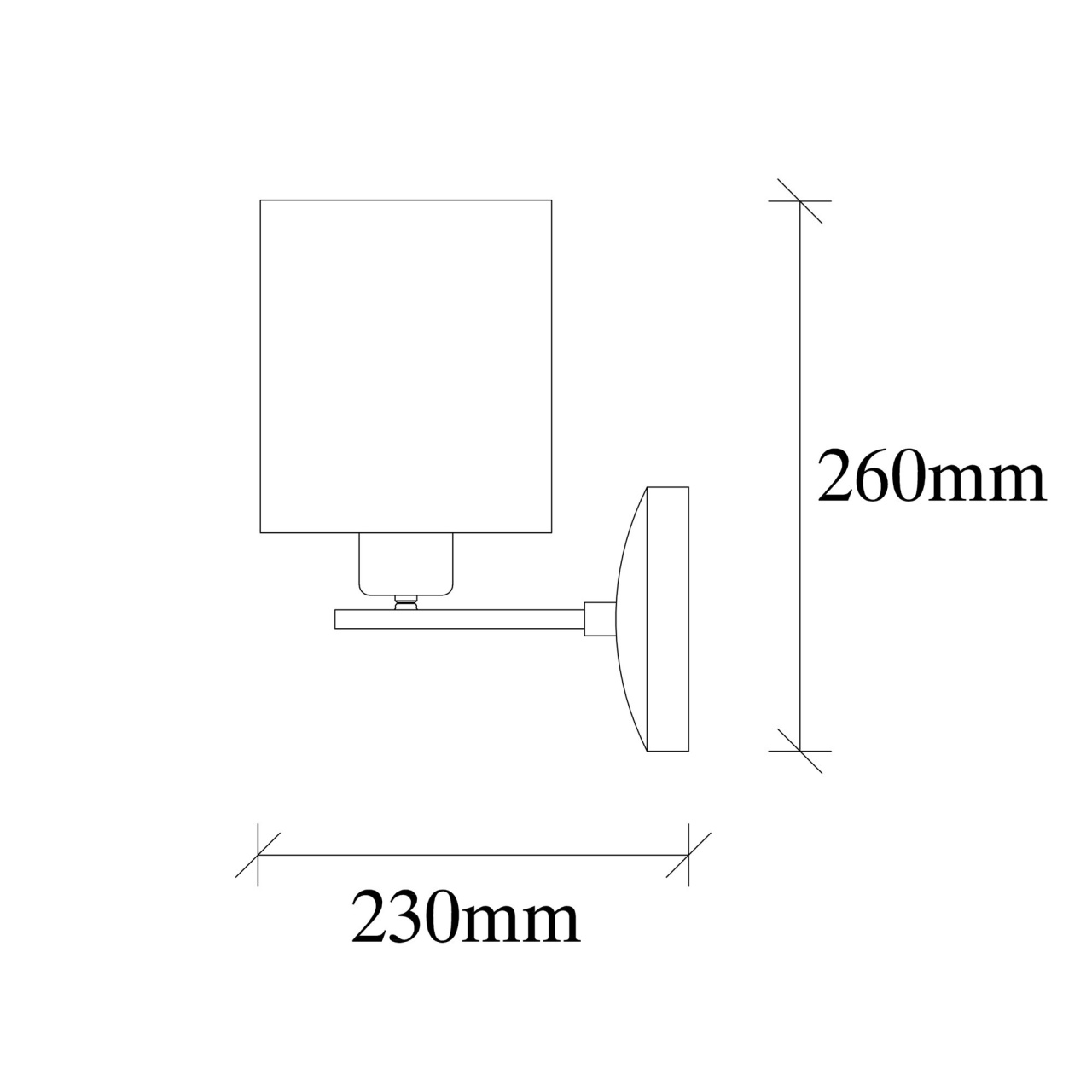 Aplica Profil Negru 14x23x26 cm - 2 | YEO