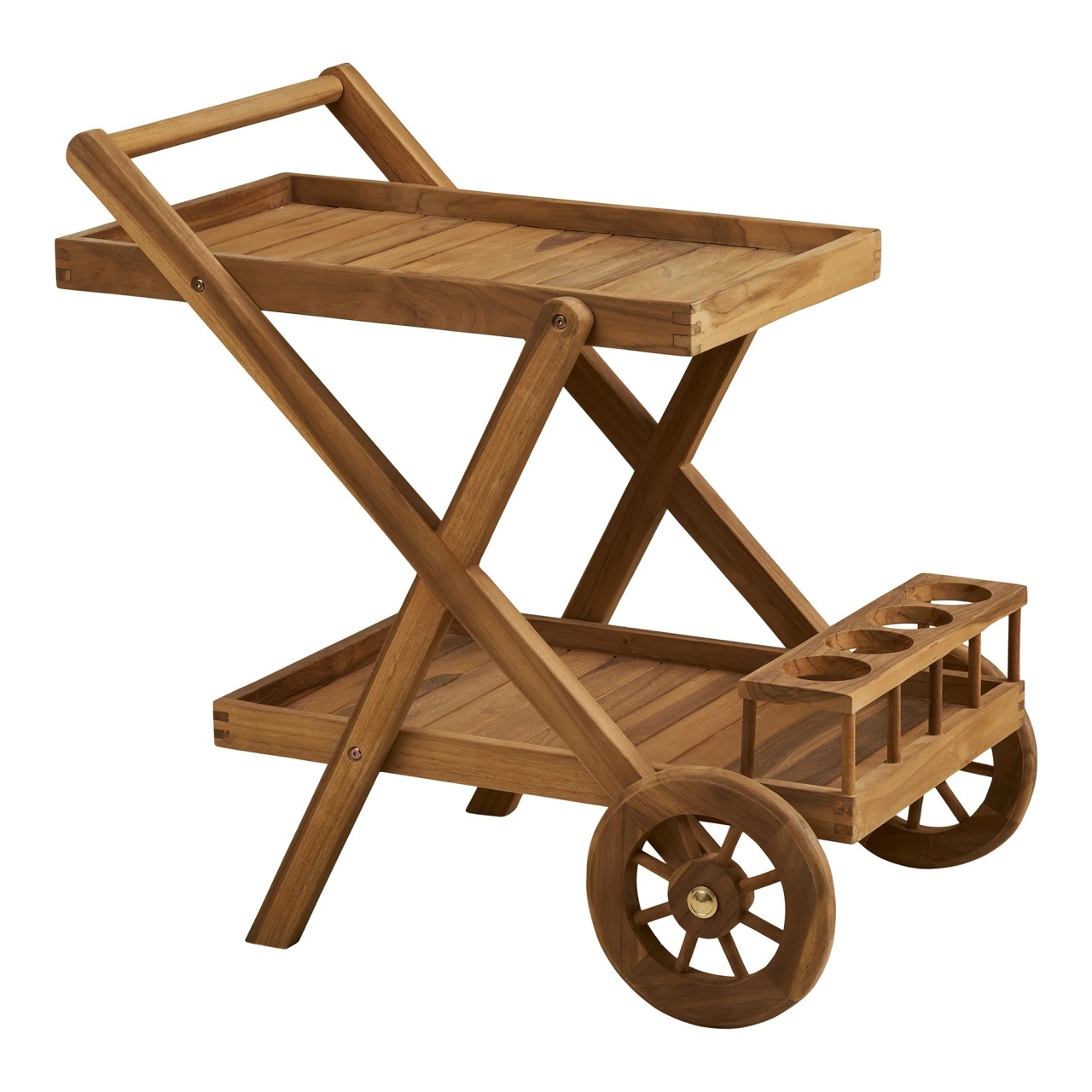 Bar mobil Pasaku, Natural, 50x86x81 cm