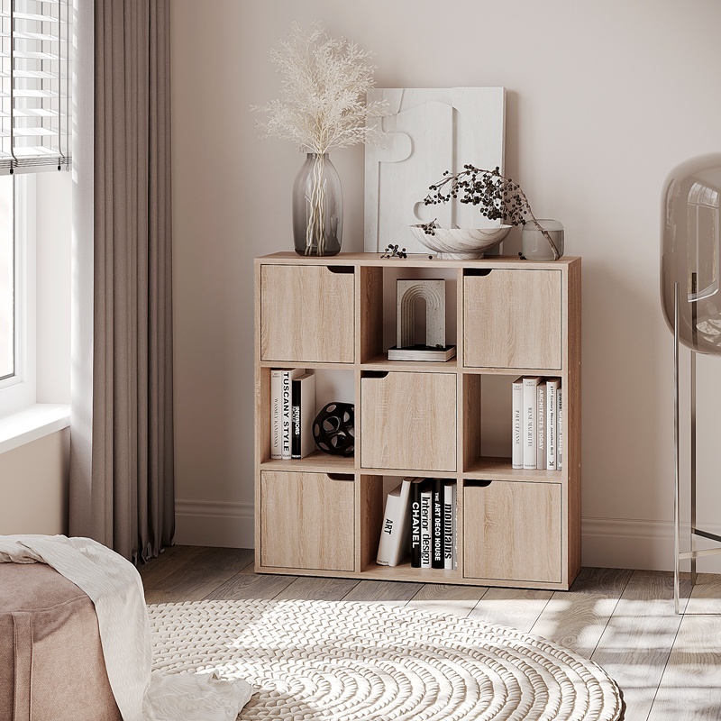 Biblioteca Bookel, Pako World, Sonoma, 88x27x89 cm - 1 | YEO