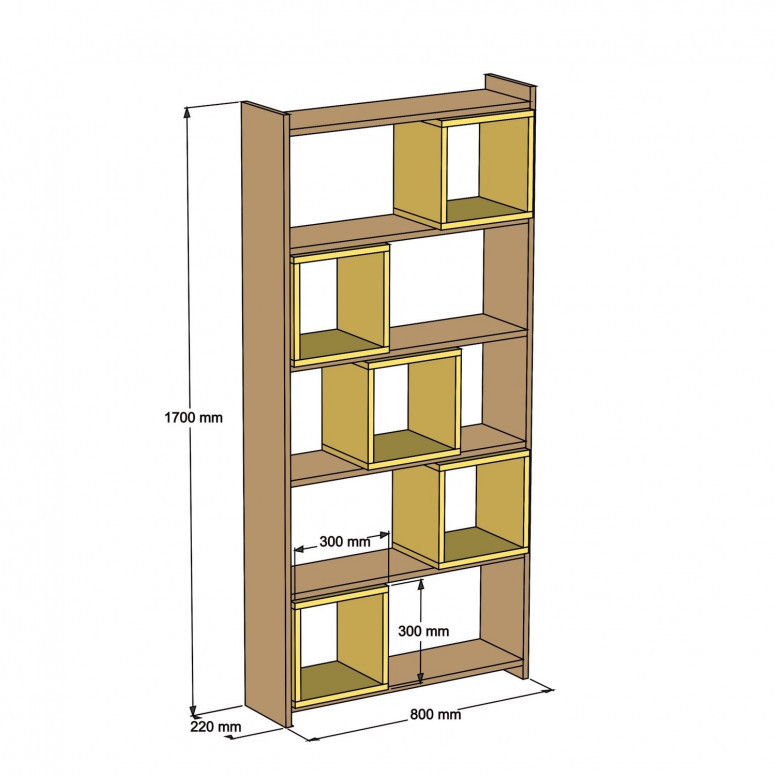 Biblioteca Box Walnut-Cream - 4 | YEO