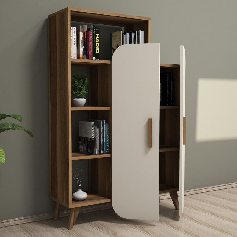 Biblioteca Form Walnut-Cream - 1 | YEO