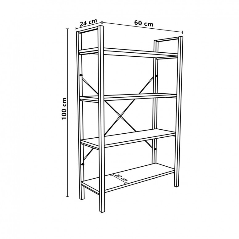 Biblioteca Mina - Alb - 3 | YEO