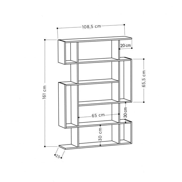 Biblioteca Mito Sonoma Oak-Antracit - 2 | YEO