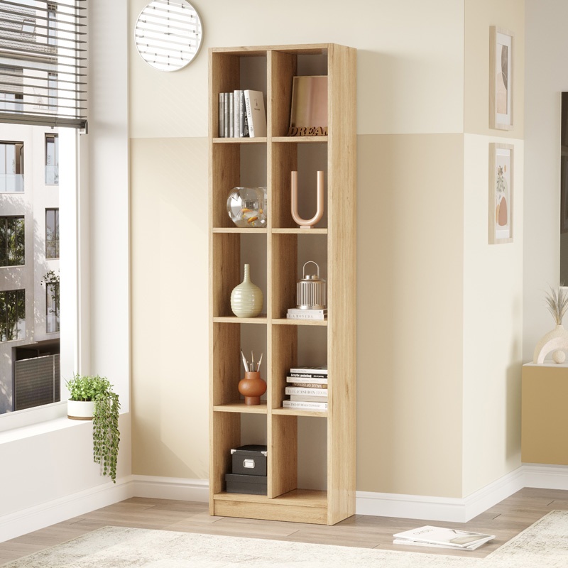Biblioteca Otec, Pako World, Natural, 51x25x180 cm - 1 | YEO