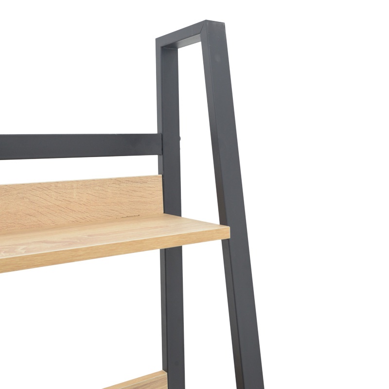 Biblioteca Ryder, Pako World, Stejar-Negru, 75x36x185 cm - 3 | YEO