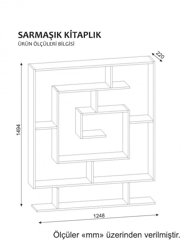 Biblioteca Sarmaşık - Alb - 3 | YEO