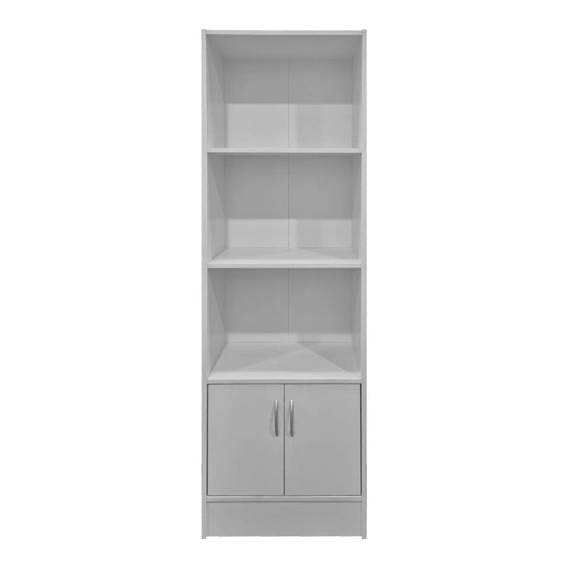 Biblioteca, Tekaro, Pako, Alb 57x33x180 cm - 3