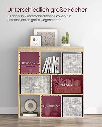 Biblioteca, Vasagle, Natural, 100x97.5x30 cm - 3 | YEO