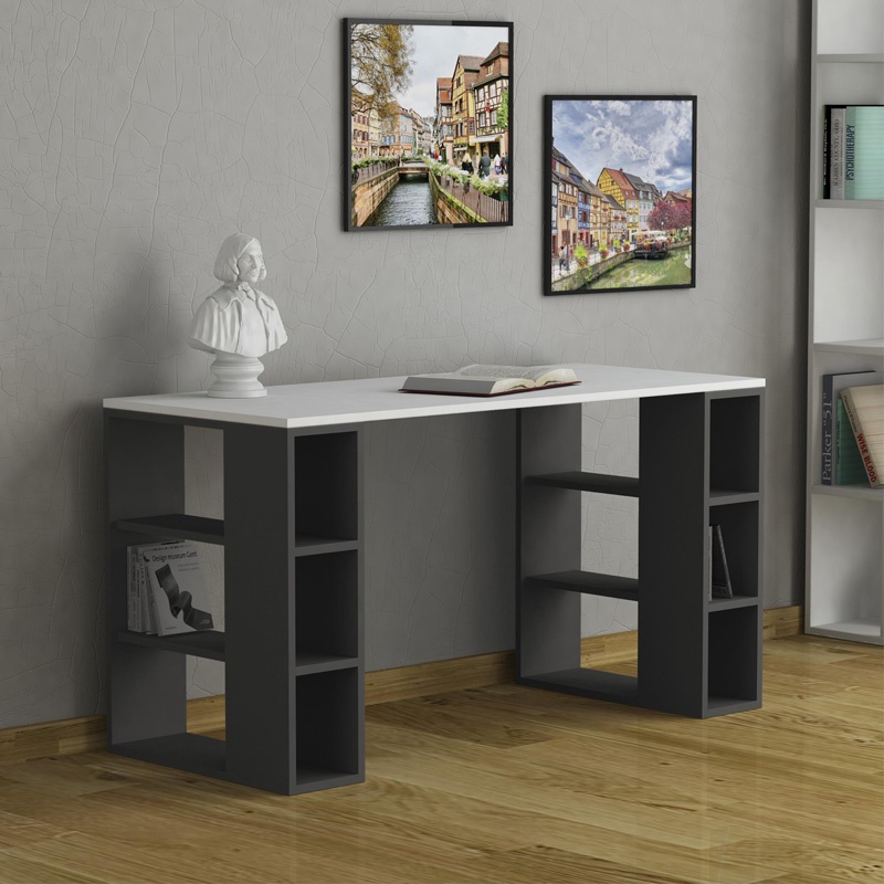 Birou Colmar Alb 140x60x75 cm - 1 | YEO